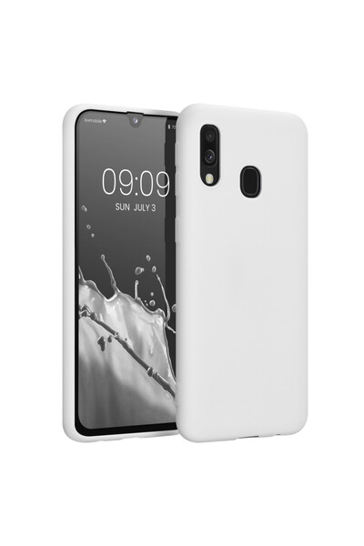 KWmobile Carcasă pentru Samsung Galaxy A40, silicon, albă, 48547.48