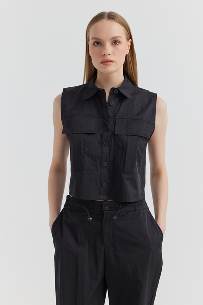 PAULMARK Women's Zero Sleeve Cover Pocket Vest