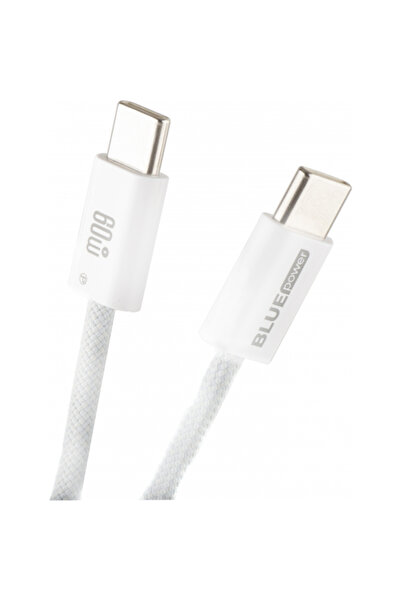 Universal Cablu Date si Incarcare USB-C - USB-C Blue Power NB-Q273, 60W, 1m, Alb