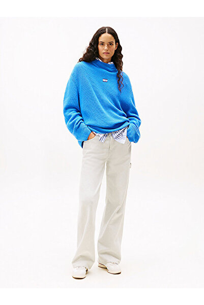 Tommy Hilfiger Tommy Badge Relaxed Mock Neck Jumper