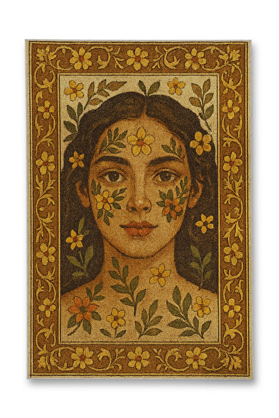 Rugs Modern Halı سجادة ديكور عتيقة بنمط منسوج على شكل وجه من موسو، موديل moss...