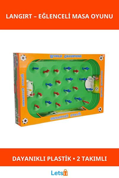 Letsii Dayanıklı Langırt Masa Oyunu Çocuklar için Taşınabilir Futbol Keyfi