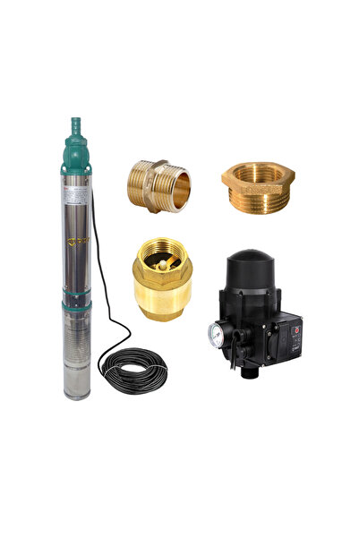 DDT Потопяема помпа за чиста вода QJD120-1.5, 1500 W, 8 турбини, 7 м³/ч