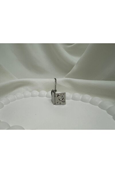 all mine Gökyüzü Temalı Açılabilen Kitap Çelik Kolye