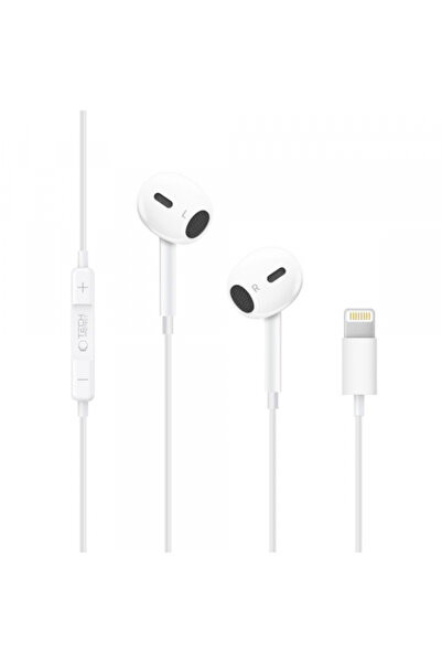 Apple Handsfree Lightning Tech-Protect Ultraboost Core G2, Alb