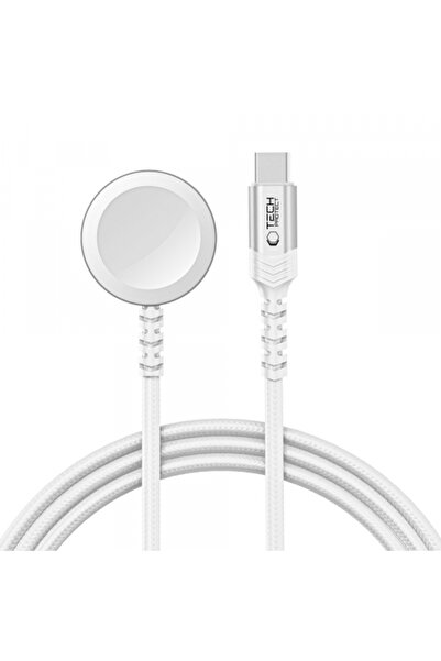 Apple Tech-Protect MC01 Ultraboost Wireless Charger for Watch Series, USB-C, White