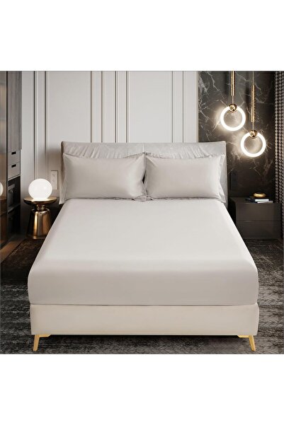 Generic D Donetella Feel The Luxury Fitted Sheet - Single 90×190 cm, Deep Pocket 30 cm, Microfiber, Light B