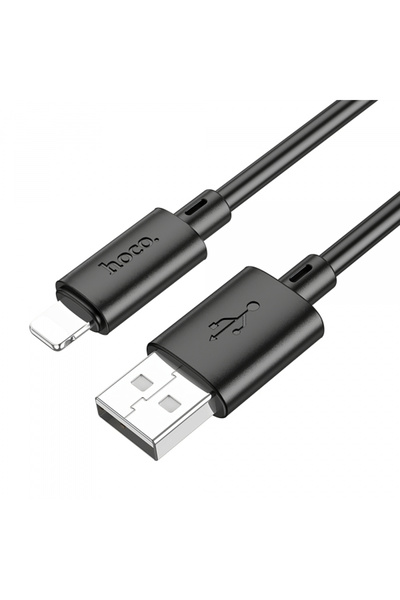 Apple Cablu Date si Incarcare USB-A - Lightning HOCO X88, 18W, 1m, Negru