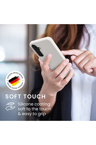 KWmobile Case for Samsung Galaxy A55 5G, White, Silicone, KWM000021ME030C