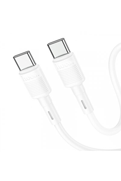 Hoco Cablu Date si Incarcare USB-C - USB-C X83 Victory, 60W, 1m, Alb