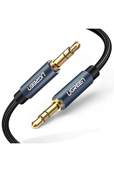 Ugreen Cablu Audio 3.5mm - 3.5mm AV122 Mini, 2m, Albastru