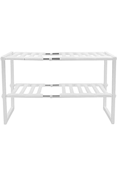 fitto رف تخزين متعدد الطبقات قابل للتعديل أسفل الحوض - مقاوم للصدأ، موفر للمس...