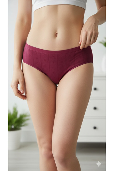 Tutku 6'lı Set Jakar Kumaş Kadın Külot