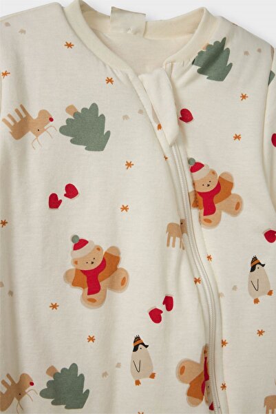 DeFacto Baby-Overall aus gekämmter Baumwolle mit Fahrzeugmuster, 1,6 Tog, F3527A525WN