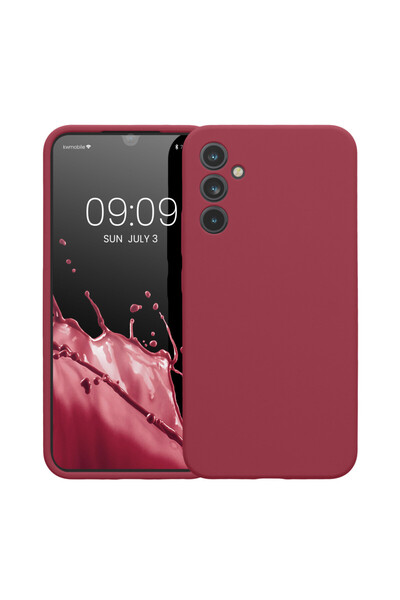 KWmobile Case for Samsung Galaxy A34 5G, Red, Silicone, 60807.209