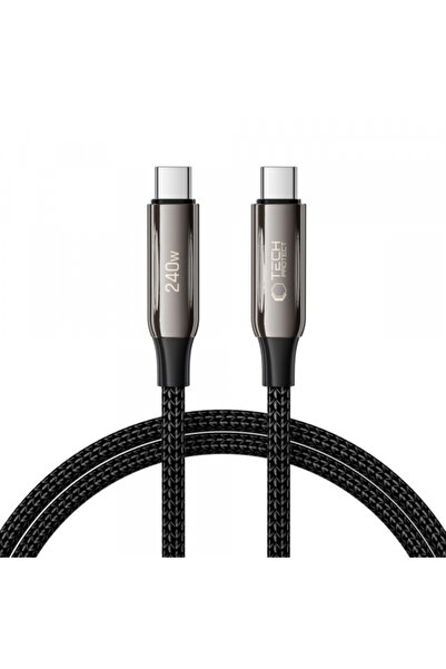 Universal Cablu Date si Incarcare USB-C - USB-C Tech-Protect UB10T Ultraboost, 240W, 2m, Negru