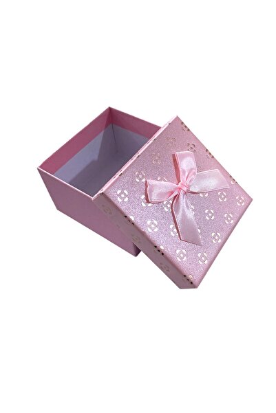 GÜZELYÜZ AVM Pembe Kutu Boş Hediye Kutusu Kapaklı 8,5cmx8,5cmx5,5cm