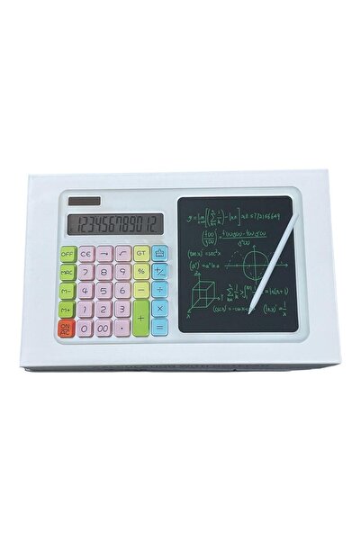 Kenko 12 Haneli LCD Yazı Tahtalı Kalemli Hesap Makinesi | Pinterest Pembe Tablet Hesap Makinesi Pilli