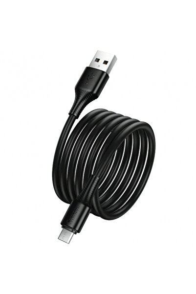 Hoco Καλώδιο Δεδομένων και Φόρτισης USB-A σε microUSB X120, 18W, 1μ, Μαύρο