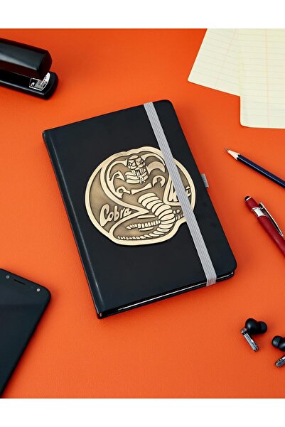 Pyramid International A5 PU Leather Notebook with Metal Cobra Kai Badge - Official Merchandise
