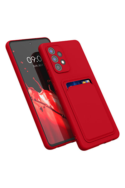 KWmobile Case for Samsung Galaxy A52/Galaxy A52 5G/Galaxy A52s 5G, Red, Silicone, KWM0000133I006C