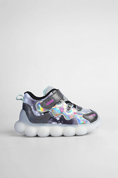 Vicco Sonya Lighted Girls Preschool Black Sneakers