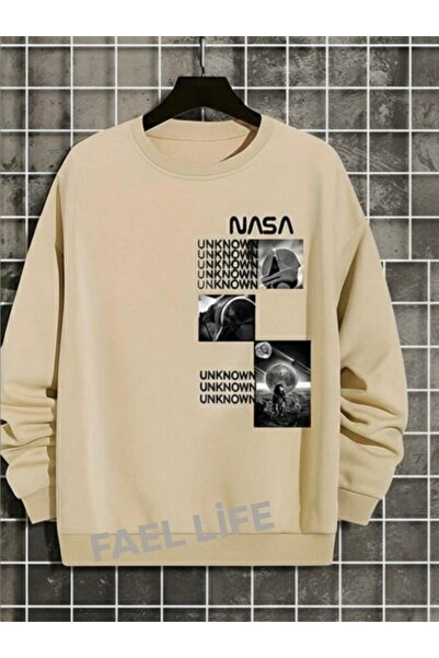 FAEL LİFE Unisex Girls/Boys Sweatshirt Nasa Image Print Sweatshirt Oversized ...