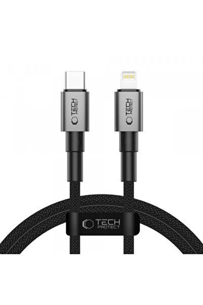 Apple Tech-Protect Ultraboost DNA USB-C - Lightning Data and Charging Cable, 27W, 1m, Gray