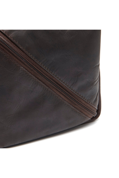 The Chesterfield Brand The Chesterfield Brand Cosmetic Bag, Made of Genuine Leather, Trevia, Dark Brown