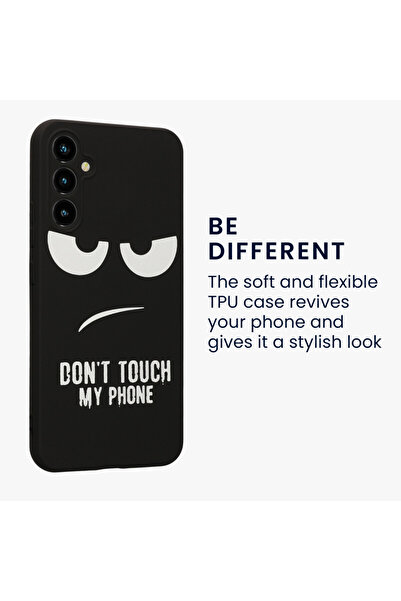 KWmobile Case for Samsung Galaxy A34 5G, Black/White, Silicone, 61245.01