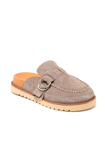 John May Women / Girls Slippers Rc-26Y-180-59084 Beige Suede 17