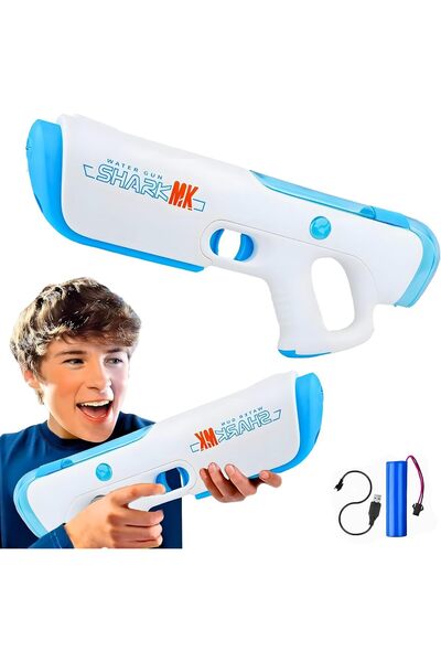 AYEBIA لعبة مسدس ماء كهربائي للأطفال والكبار | تعبئة ذاتية | قابلة لإعادة الش...