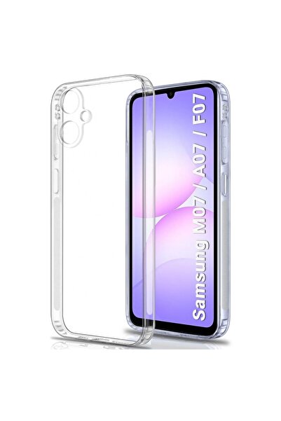 Etiget Samsung galaxy a07 transparent case silicone camera protected
