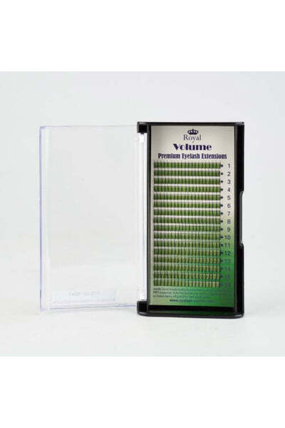 Royal Extensii de gene Premium Volume 2D, Curbură C, Grosime 0.12 mm, Lungime Mix, 16 rânduri