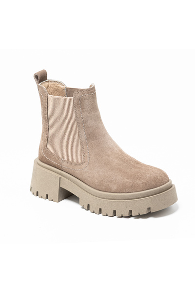 John May Γυναικείες / Κοριτσίστικες μπότες RC-25K-001-R28102 Μπεζ σουέντ 10