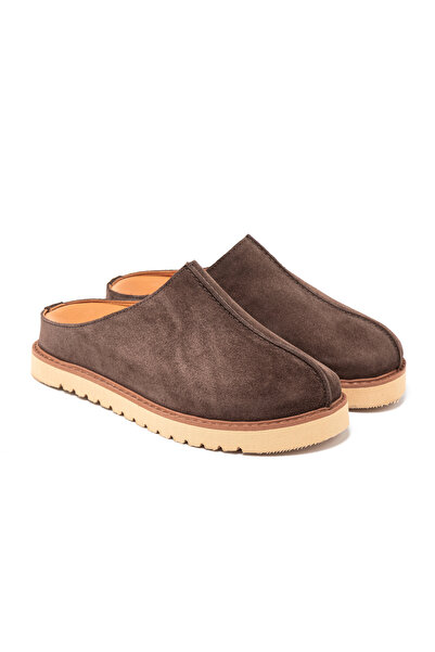 John May Women / Girls Slippers Rc-26Y-180-7143 Brown Suede