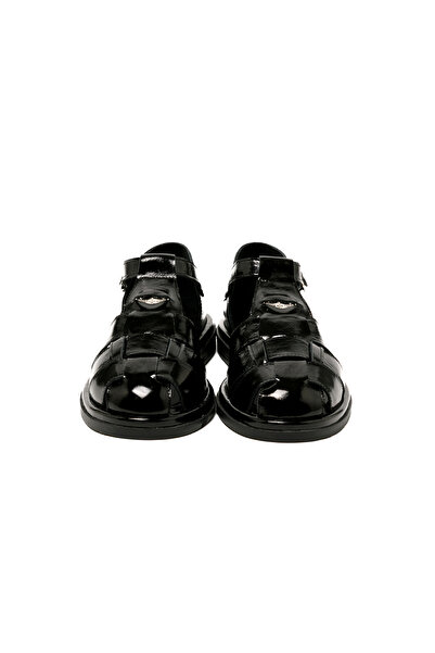 John May Women / Girls Sandals Rc-25Y-001-R40208 295-Black Patent Leather