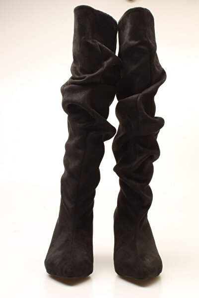 İDİL SİYAH SÜET KADIN ÇİZME