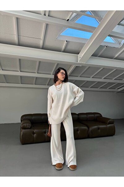 Flarsky Plain Basics Sweater Pants 2-Piece Knitwear Set