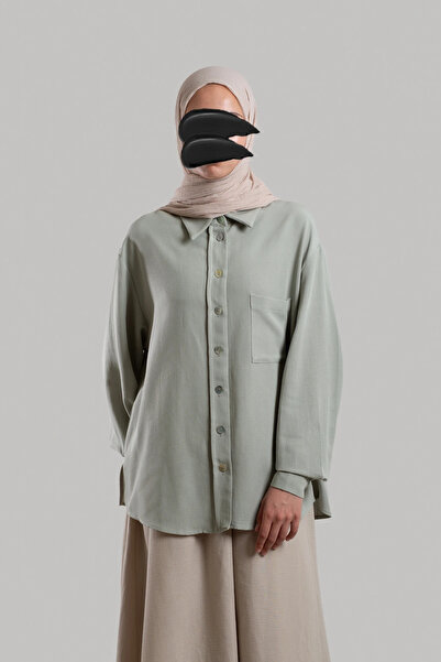 Lemaye Classic Collar Linen Shirt - Çağla