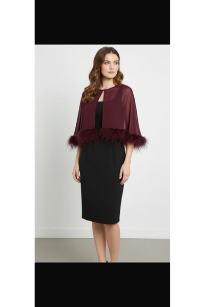 MERİT FASHION Otriş Detaylı Multi Şifon Bluz & Bolero