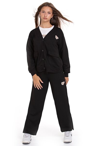 Pi Pengai Girl's 3-Piece Set (Cardigan+T-Shirt+Bottoms) 2 Thread Count