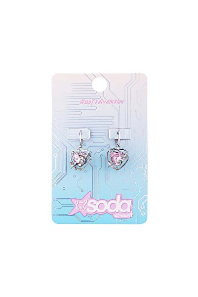SODA -Chan Pink Heart Earrings Softdivalution