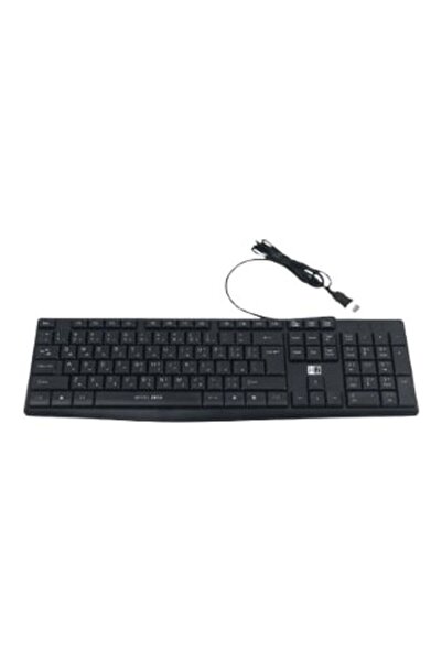 HEATZ Slim Wired Keyboard with 104 Keys for Windows Black