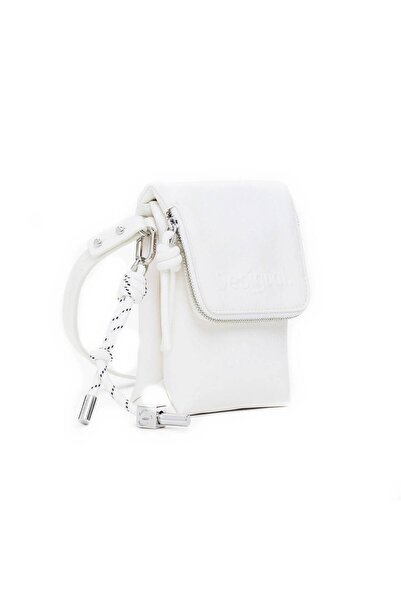 Desigual Small phone bag, Desigual, Half Logo series, White