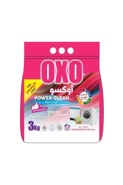 Oxo Washing Powder 3 Kg for White and Colored Clothes – Deep Clean, Stain Removal, Color Protection