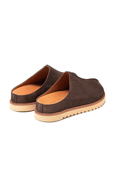 John May Women / Girls Slippers Rc-26Y-180-7143 Brown Suede