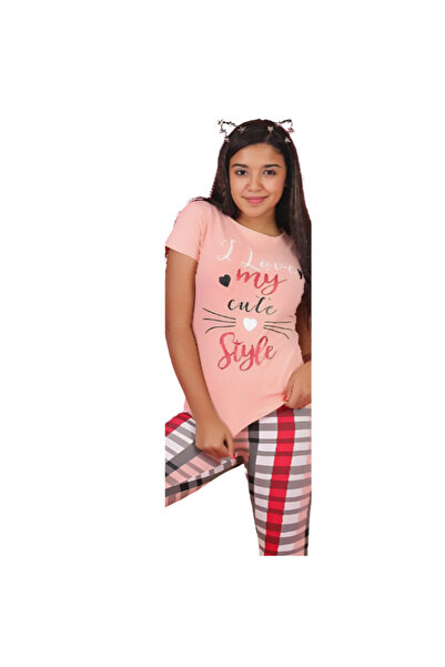 Generic Girls' short-sleeved cotton pajamas - PJ 425