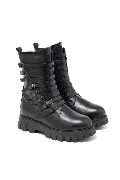 John May Women / Girls Boots Rc-25K-001-R25-208 Black-26
