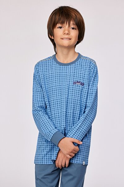 Woody 10-16 Yaş Erkek Pijama-Qtr - 926 Z Aop Cat Studıo Boys